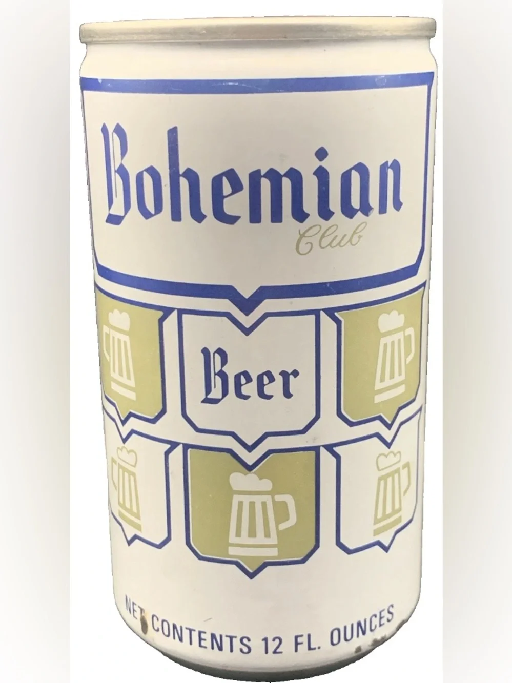 Vintage Beer Can Bohemian Club Beer Empty Brewing Co of Oregon